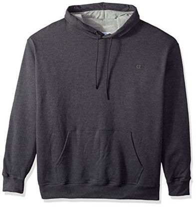 Picture of Champion Men's Powerblend Pullover Hoodie, Granite Heather, XX-Large