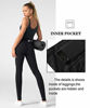 Picture of Dragon Fit High Waist Yoga Leggings with 3 Pockets,Tummy Control Workout Running 4 Way Stretch Yoga Pants (XXX-Large, Black)