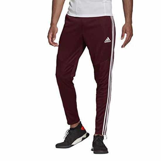 GetUSCart- adidas Men's Tiro 19 Training Pants, Maroon/White, Medium
