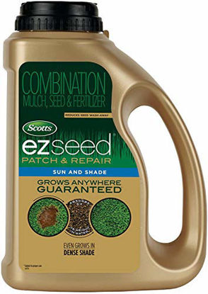 Picture of Scotts EZ Seed Patch and Repair Sun and Shade, 3.75 lb. - Combination Mulch, Seed and Fertilizer - Tackifier Reduces Seed Wash-Away - Covers up to 85 sq. ft.