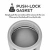 Picture of BrüMate Hopsulator Slim Double-walled Stainless Steel Insulated Can Cooler for 12 Oz Slim Cans (Matte Gray)