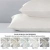 Picture of Bedsure Satin Pillowcase for Hair and Skin, 2-Pack - Standard Size (20x26 inches) Pillow Cases - Satin Pillow Covers with Envelope Closure, Ivory