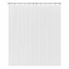 Details about   LiBa Fabric Bathroom Shower Curtain 72" W x 72" H White Heavy Duty Waterproof S 