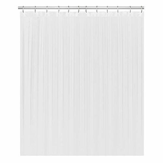 72" W x 72" H White Heavy Duty Waterproof S Details about   LiBa Fabric Bathroom Shower Curtain 