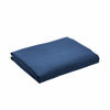 Picture of Amazon Basics Pleated Bed Skirt - Queen, Navy Blue
