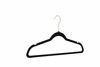Picture of Amazon Basics Velvet Non-Slip Suit Clothes Hangers, Black/Rose Gold - Pack of 50