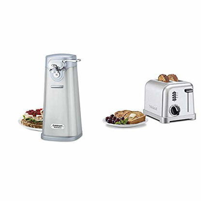 Picture of Cuisinart SCO-60 Deluxe Stainless Steel Can Opener & Metal Classic 2-Slice toaster, Brushed Stainless