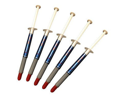 Picture of Thermal Paste, 5 Pack ThermalCoolFlux(TM) High Performance Polysynthetic Silver Thermal Paste