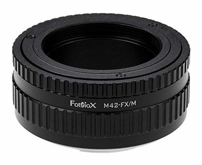 Picture of Fotodiox Lens Mount Macro Adapter Compatible with M42 Screw Mount SLR Lens on Fuji X-Mount Cameras