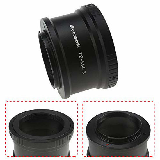 Picture of Astromania T T2 Mount for Olympus Panasonic M4 / 3 Cameras - Compatible with Olympus EP1, EP2, EPL1, Panasonic DMC-G1, DMC-GH1, DMC-GF1 Camera Bodies