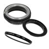 Picture of Fotodiox RB2A 49mm Macro Reverse Ring Kit with G and DX Type Lens Aperture Control, and 52mm UV Protector fits Nikon D1, D1H, D1X, D2H, D2X, D2Hs, D2Xs, D3, D3X, D3s, D4, D100, D200, D300, D300S, D700, D800, D800E, D40, D50, D60, D70, D70S, D80, D40X, D90
