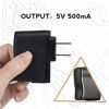 Picture of AGPTEK USB Wall Charger 5V 500mA for iPod, Sony, Walkmam, SanDisk MP3 MP4 Player, Fitness Tracker, Fitbit, Black