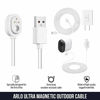 Picture of 25ft/7.6m Weatherproof Outdoor Charging Cable with Quick Charge Adapter compatible with Arlo Ultra/Ultra 2/Pro 3/Pro 4 & Arlo Floodlight (White) (NOT Compatible with Arlo Essential Spotlight)