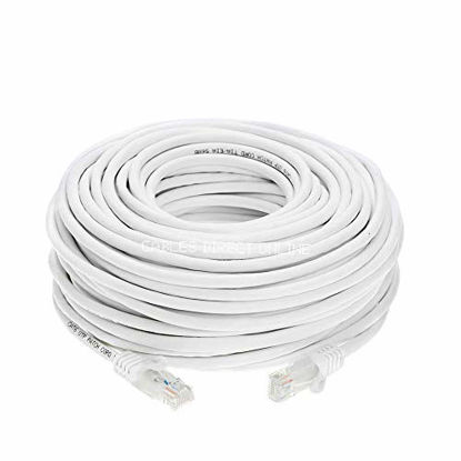 Picture of Cables Direct Online Snagless Cat5e Ethernet Network Patch Cable White 100 Feet