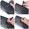 Picture of Camkix Keyboard Cleaning Kit - 1x Mini Brush, 1x Cleaning Brush, 1x Keyboard Cap Remover, 1x Air Blower and 1x Cleaning Cloth - Also for Laptops, Camera Lenses, Glasses - Home and Office
