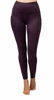 Picture of 90 Degree By Reflex High Waist Fleece Lined Leggings with Side Pocket - Yoga Pants - Dark Cherry with Pocket - Small