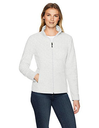 Picture of Amazon Essentials Women's Classic Fit Long-Sleeve Full-Zip Polar Soft Fleece Jacket, Light Grey Heather, XX-Large