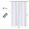 Picture of N&Y HOME Fabric Shower Curtain Liner 54 x 72 inches Bath Stall Size, Hotel Quality, Washable, Water Repellent, White Bathroom Curtains with Grommets, 54x72
