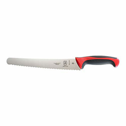 Picture of Mercer Culinary M23210RD Bread Knife, 10-Inch Wavy Edge Wide, Red