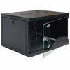 Picture of NavePoint 6U Basic IT Wall Mount Network Server Data Cabinet Rack Glass Door Locking Black