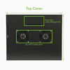 Picture of NavePoint 6U Basic IT Wall Mount Network Server Data Cabinet Rack Glass Door Locking Black