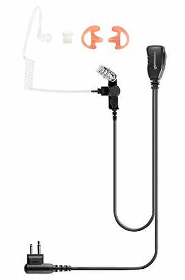 Picture of Single Wire Earpiece with Reinforced Cable for Motorola Radios BRP40 CP200 CP200D CP185 CLS1410 CLS1110 DTR650 RDU2020 RDU4100 RDU4160D RDU2080D RMU2040 RMU2080D CLS RDU RMM RMU,Acoustic Tube Headset