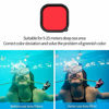 Picture of TELESIN Waterproof Case with 3-Pack Dive Filter for GoPro Hero 9 Black Supports 60M/196FT Underwater Scuba Snorkeling Deep Diving with Red Magenta Filter Bracket Screw Go Pro Accessories