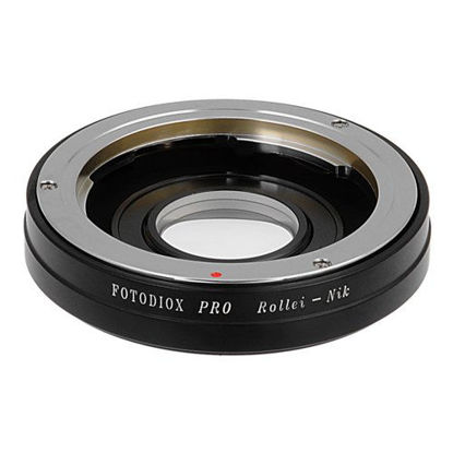 Picture of Fotodiox Pro Lens Mount Adapter, for Rollei 35mm Lens to Nikon F-Mount DSLR Cameras