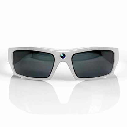 Picture of GoVision SOL 1080p HD Camera Glasses Video Recording Sport Sunglasses with Bluetooth Speakers and 15mp Camera - White (GV-SOL1440-WH)