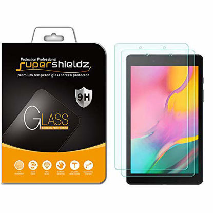 Picture of (2 Pack) Supershieldz for Samsung Galaxy Tab A 8.0 (2019) (SM-T290 Model only) Tempered Glass Screen Protector, Anti Scratch, Bubble Free