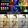Picture of RGB LED Video Light, Photography Video Lighting kit with APP/Remote Control, 2 Packs Led Panel Light with Stand for Video Recording YouTube Studio CRI 95/ 2500K-8500K/ RGB Colors/ 29 Scenes