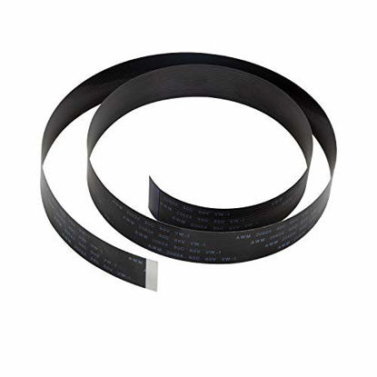 Picture of Pi Camera Cable, Arducam Octoprint Octopi Webcam, Monitor 3D Printer, 2FT/60CM Long Extension Flex Ribbon Cable for Raspberry Pi, Black