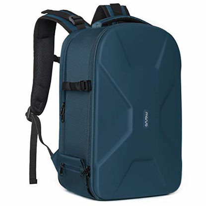 Picture of MOSISO Camera Backpack,DSLR/SLR/Mirrorless Photography Camera Bag 15-16 Inch Waterproof Hardshell Case with Tripod Holder&Laptop Compartment Compatible with Canon/Nikon/Sony/DJI Mavic Drone,Deep Teal