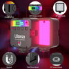 Picture of ULANZI VL49 RGB Video Light w 3 Cold Shoes,Mini Rechargeable LED Camera Light 360° Full Color,Support Magnetic Attraction Portable Photography Light,2500K-9000K Dimmable LED Panel Light w LCD Display