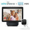 Picture of All-new Echo Show 10 (3rd Gen) | Charcoal with Blink Mini Indoor Smart Security Camera, 1080 HD with Motion Detection