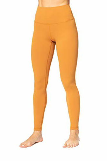 Sunzel Workout Leggings for Women, Squat Proof High Waisted Yoga Pants 4  Way Stretch, Buttery Soft Mustard