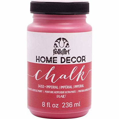Picture of FolkArt Home Decor Chalk Furniture & Craft Paint in Assorted Colors, 8 ounce, Imperial