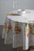 Picture of Maison d' Hermine Fruit d'hiver 100% Cotton Tablecloth for Kitchen Dining | Tabletop | Decoration | Parties | Weddings | Thanksgiving/Christmas (Round, 63 Diameter)