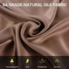 Picture of ZIMASILK 100% Mulberry Silk Pillowcase for Hair and Skin Health,with Hidden Zipper,Both Side 19 Momme Silk,1pc (Standard 20''x26', Chocolate)