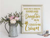 Picture of Whenever You Feel Overwhelmed, Remember Whose Daughter You Are and Straighten Your Crown | Teenage Girls Gifts Ideas | Room Decor for Teen Girls | 8x10 UNFRAMED Gold Foil Art Print