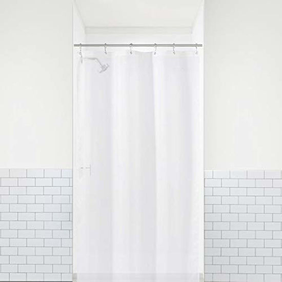 Picture of LiBa PEVA 8G Bathroom Small Shower Stall Curtain Liner, 36" W x 72" H Narrow Size, Frosted, 8G Heavy Duty Waterproof Shower Stall Curtain Liner Anti-Microbial Mildew Resistant