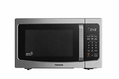 Picture of Toshiba ML-EM34P(SS) Smart Countertop Microwave Oven Compatible with Alexa, Humidity Sensor and Sound on/Off Function, 1100W, 1.3 Cu. ft, Stainless Steel