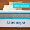 Picture of Linenspa 12 Inch Memory Hybrid Plush-Individually Encased Coils-Edge Support-Quilted Foam Cover Mattress, Twin XL, White