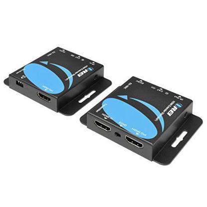Picture of OREI 164-Feet HDMI Extender Over Single CAT5e/CAT6 up to 1080p, Full HD, Loop Out Option, with IR (EX-165C)