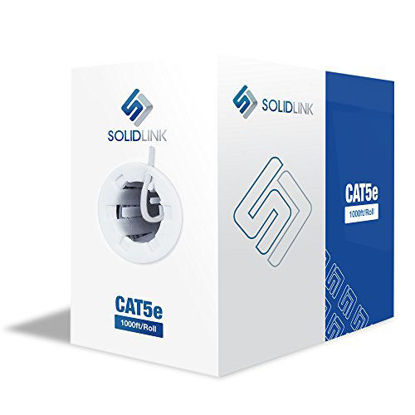 Picture of SolidLink CAT5e 1000ft Premium UTP Ethernet Cable 24AWG 1000 Feet LAN Network Wire