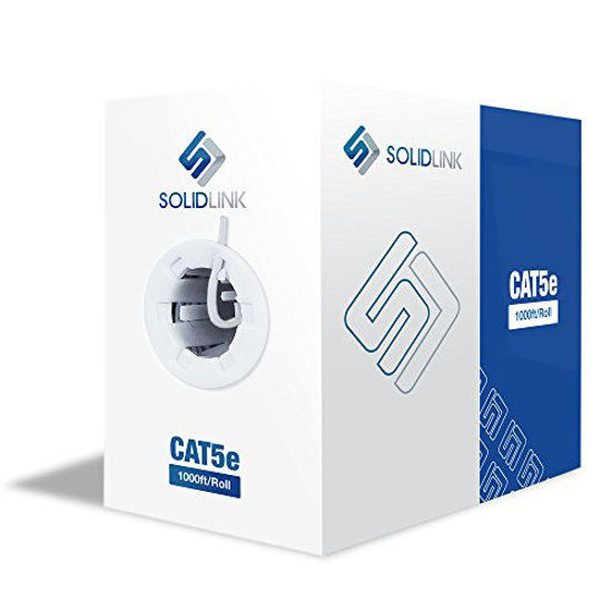 Picture of SolidLink CAT5e 1000ft Premium UTP Ethernet Cable 24AWG 1000 Feet LAN Network Wire