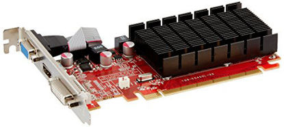 Picture of VisionTek Radeon 5450 2GB DDR3 (DVI-I, HDMI, VGA) Graphics Card - 900861,Black/Red
