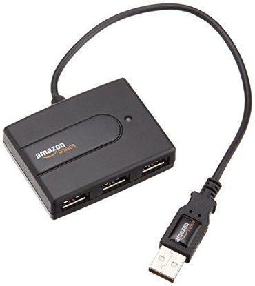 Picture of Amazon Basics 4-Port USB to USB 2.0 Ultra-Mini Hub Adapter