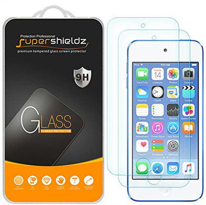 Picture of (2 Pack) Supershieldz for Apple New iPod Touch (7th Gen 2019 Released, 6th and 5th Generation) Tempered Glass Screen Protector, Anti Scratch, Bubble Free