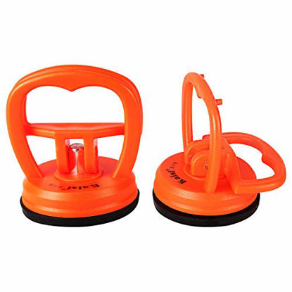 Picture of Kaisiking Heavy Duty Suction Cups 2 Pcs Screen Suction Cup Phone Computer Screen Repair Tools Compatible for iPad, iMac, MacBook, Tablet, Laptop, iPhone, Samsung, Huawei Etc. LCD Screen Opening Tool